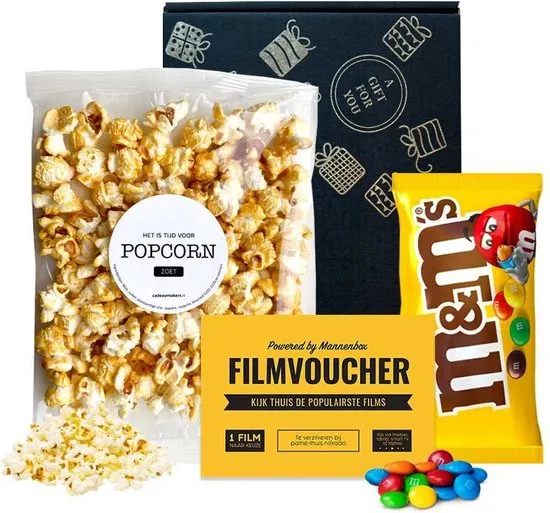 Pathé Thuis brievenbus filmpakket met zoete popcorn