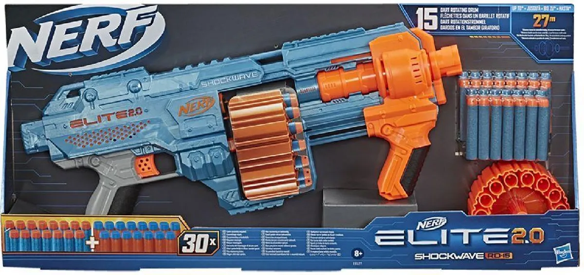 NERF Elite 2.0 Shockwave RD 15 - Blaster