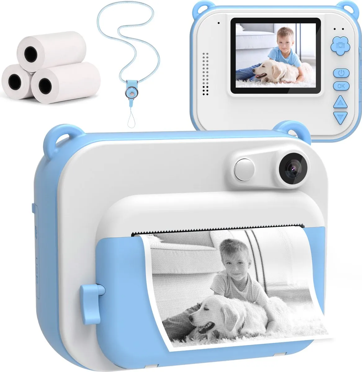 Silvergear Kindercamera - Mobiele Fotoprinter