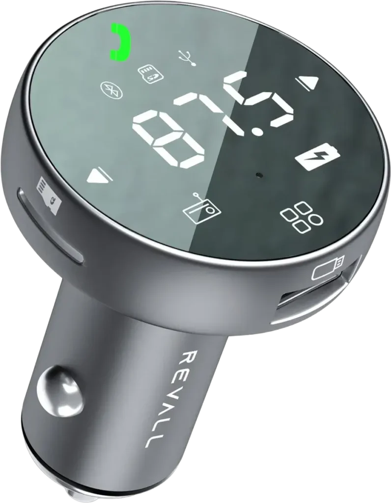 REVALL® Bluetooth FM Transmitter met touchscreen