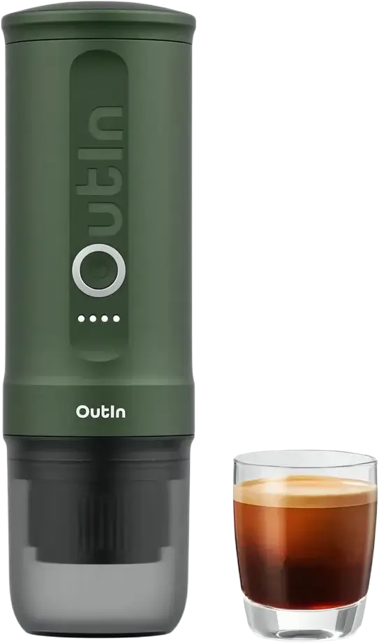 OutIn Nano koffiemachine voor in de auto